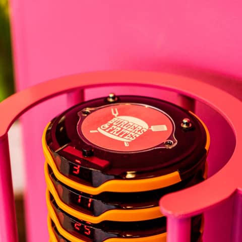 Onesix Kiosk with buzzers as a paging system